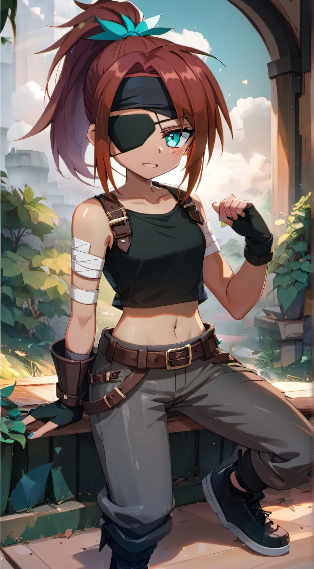 ai character: Exploring Evening background