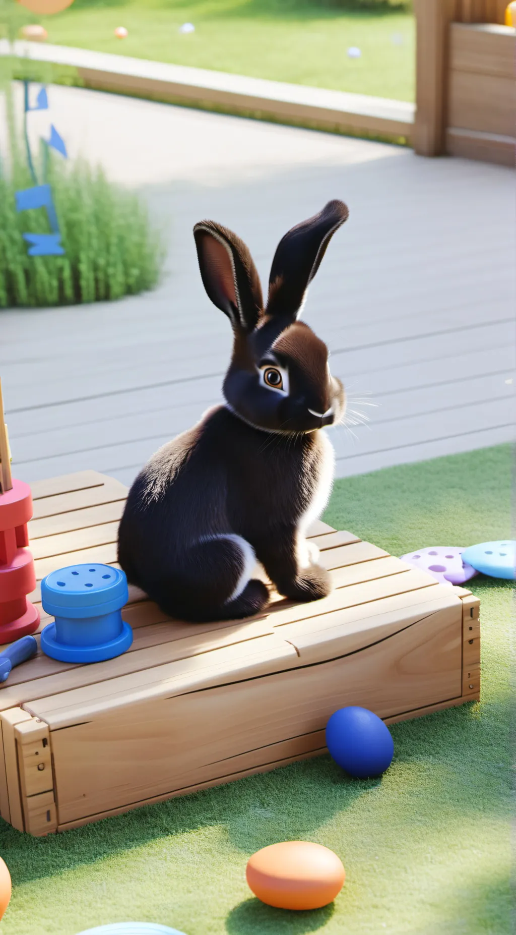 ai character: bunny background