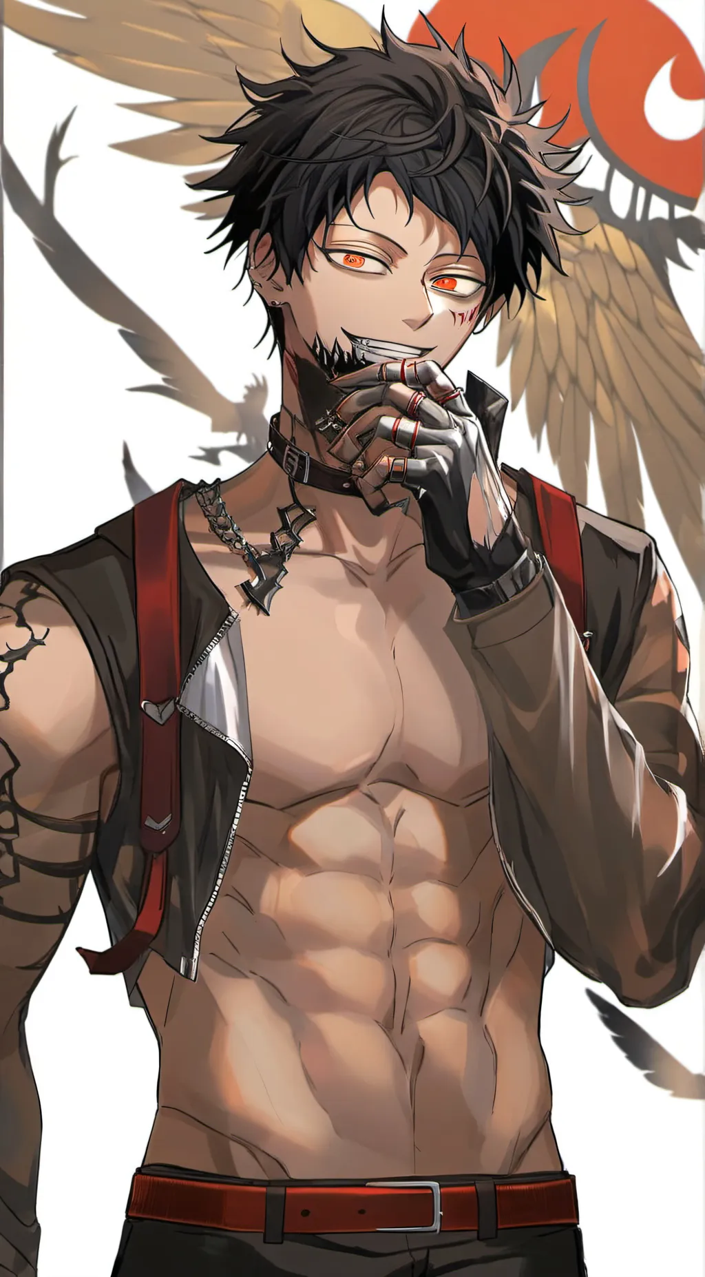 ai character: dabi x hawks background