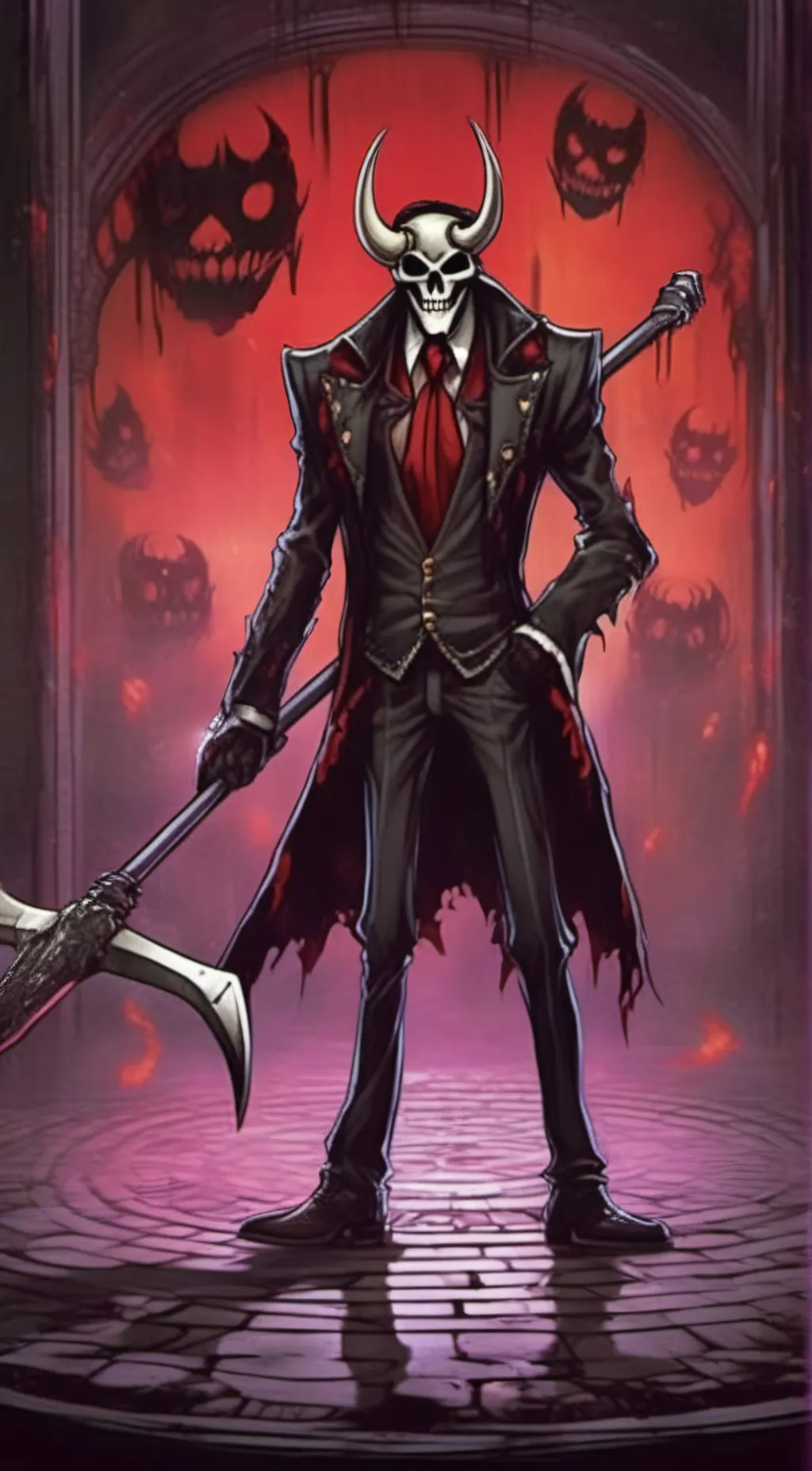 ai character: Hazbin Hotel background