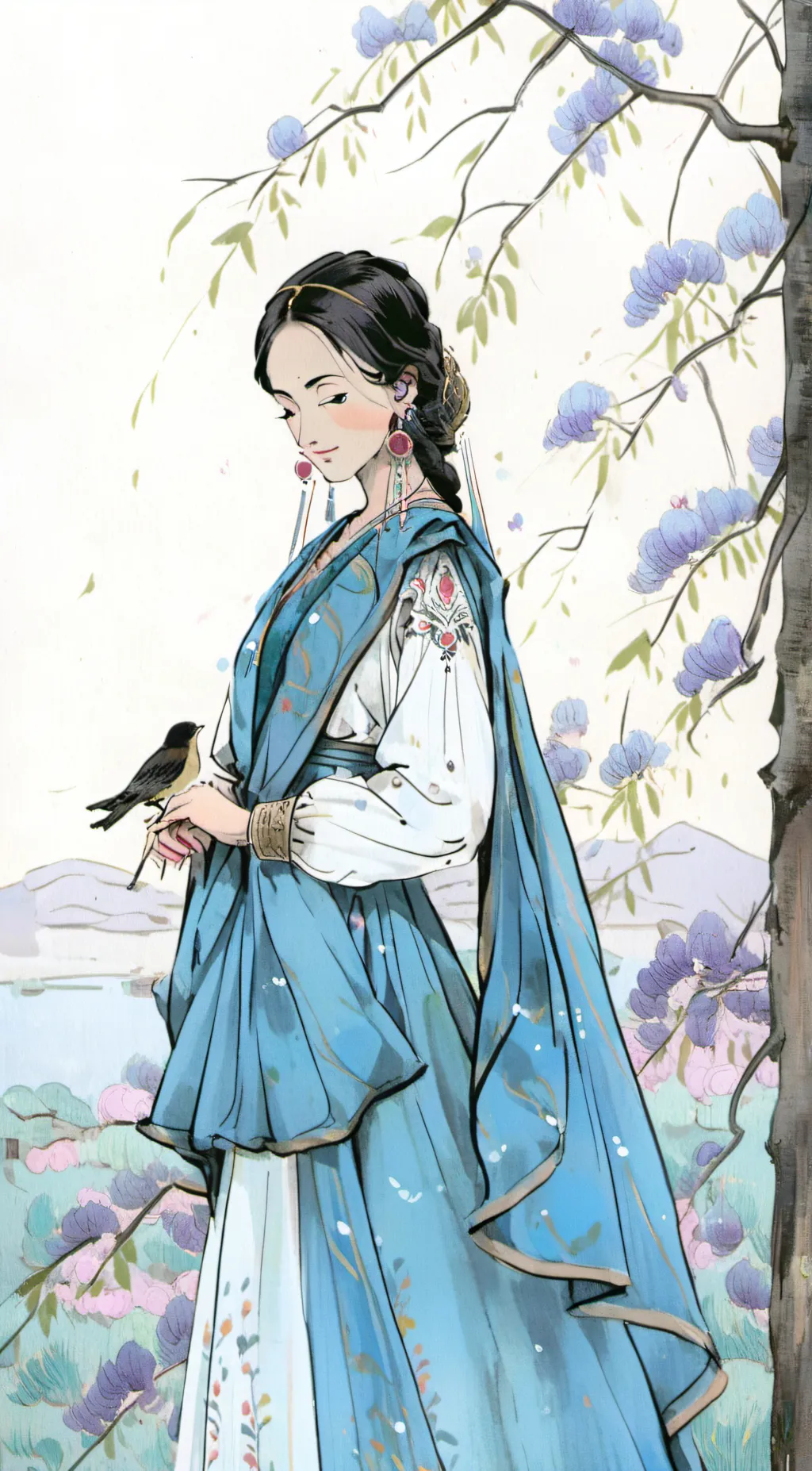 ai character: Lala sadi background