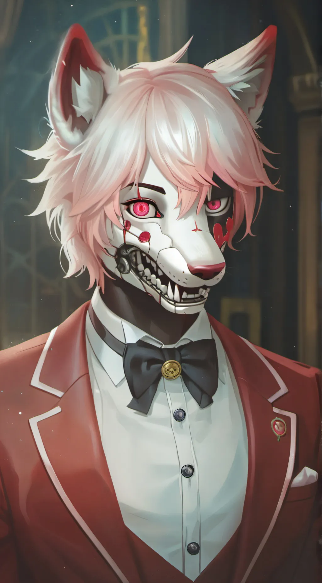 ai character: Mangle❤️  background