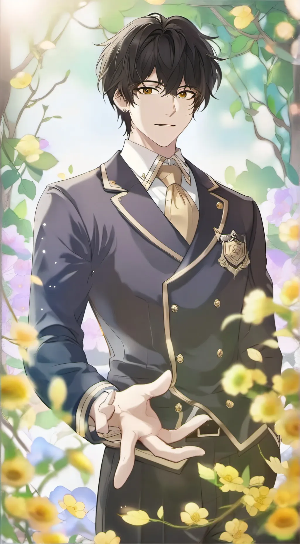 ai character: Taro yamada  background