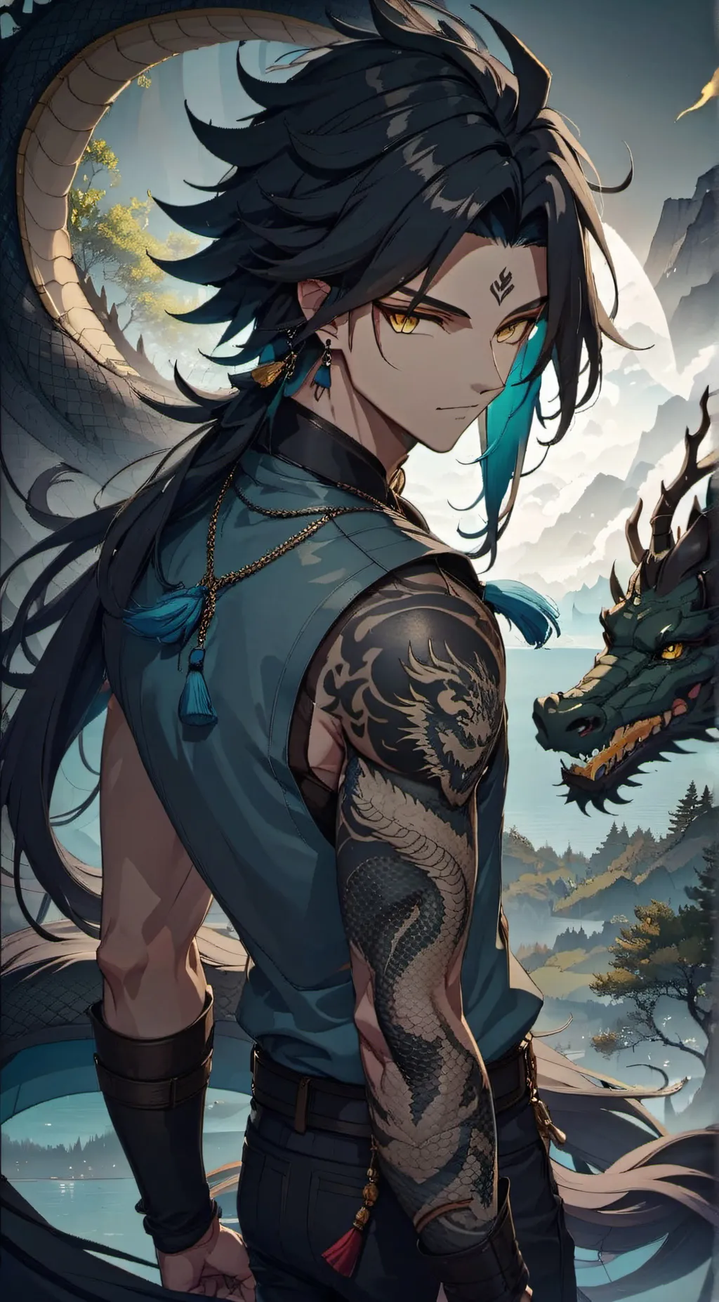 ai character: Ryu background