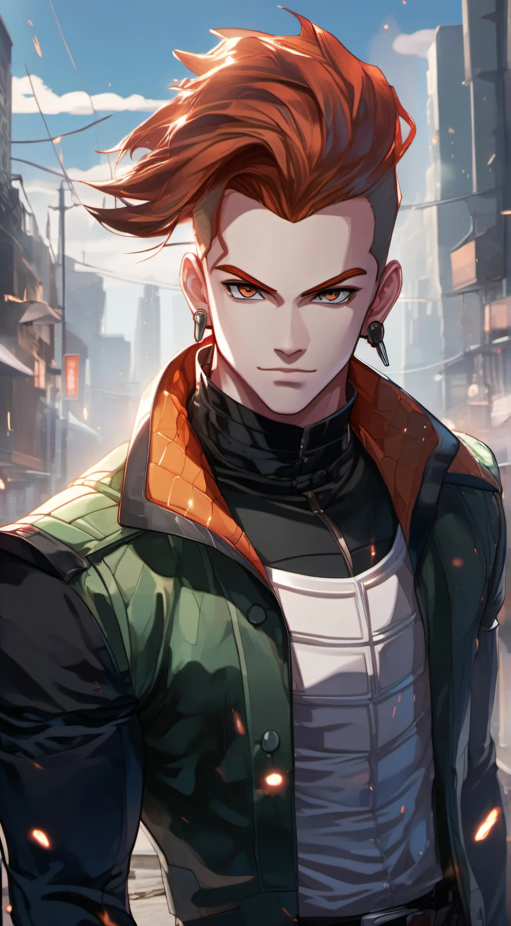 ai character: Android 15 background