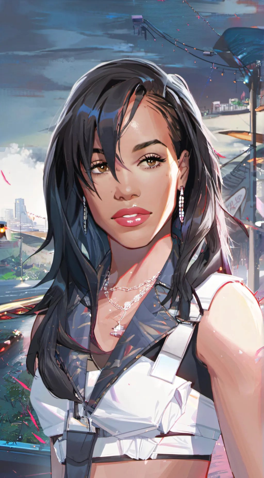 ai character: Aaliyah background