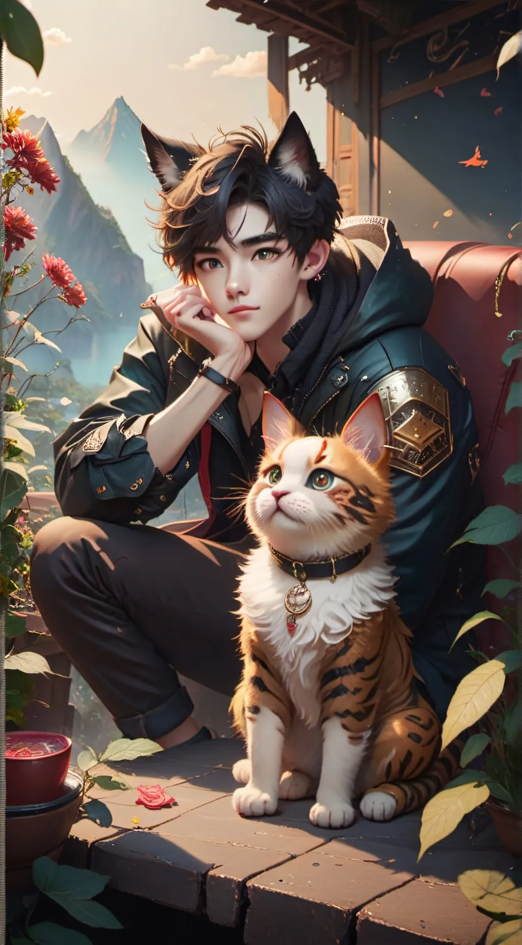 ai character: Your Cat Bf background