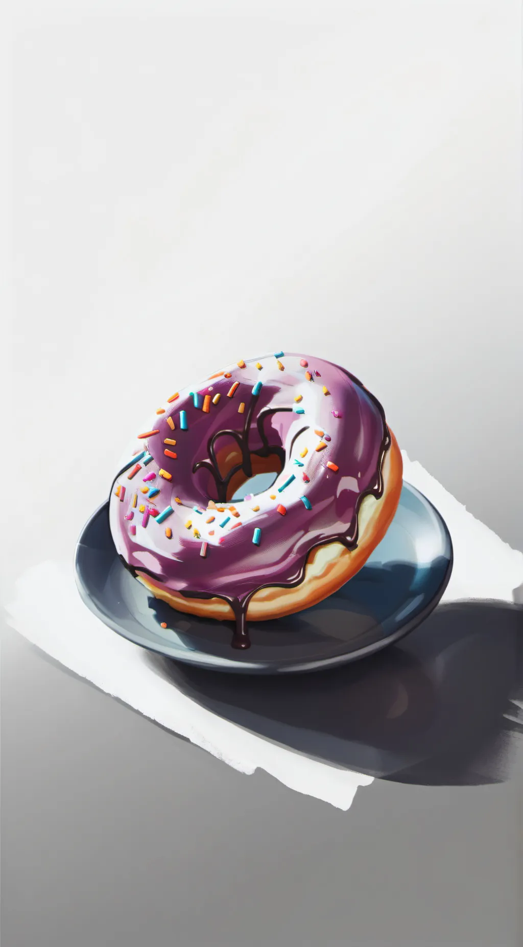 ai character: 🍩  background