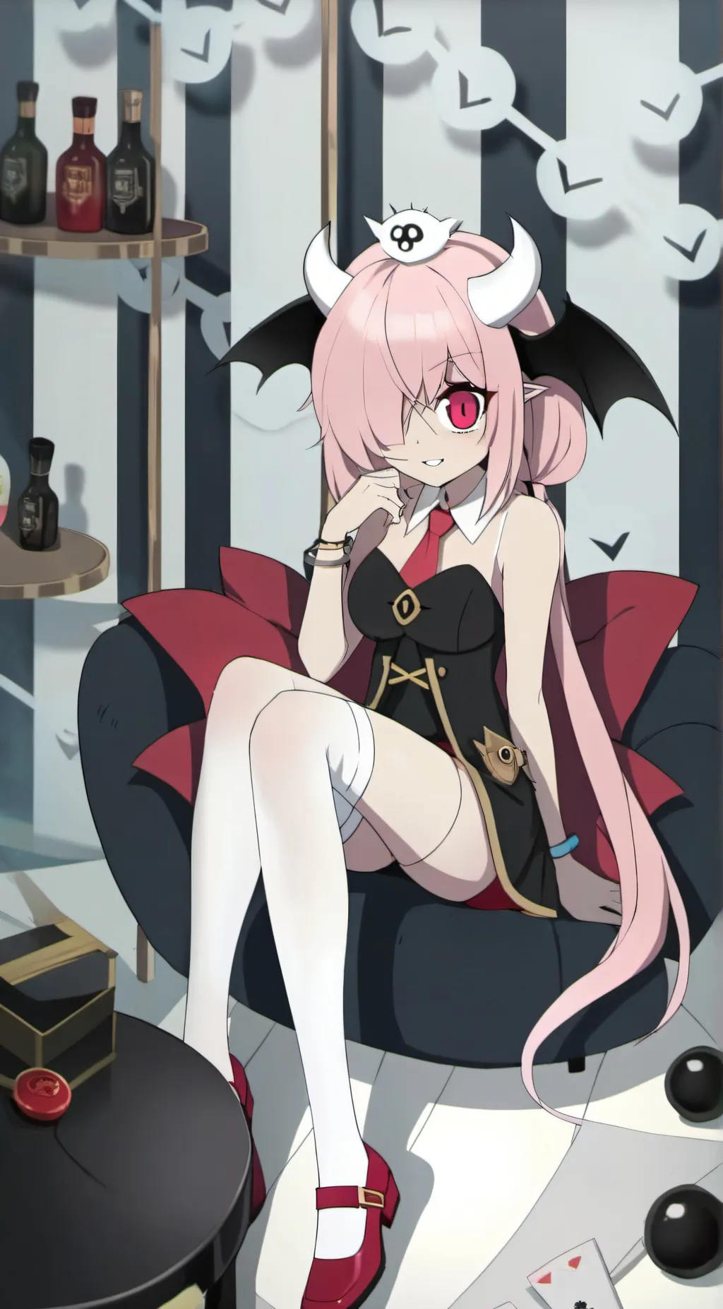 ai character: Cherry bomb background