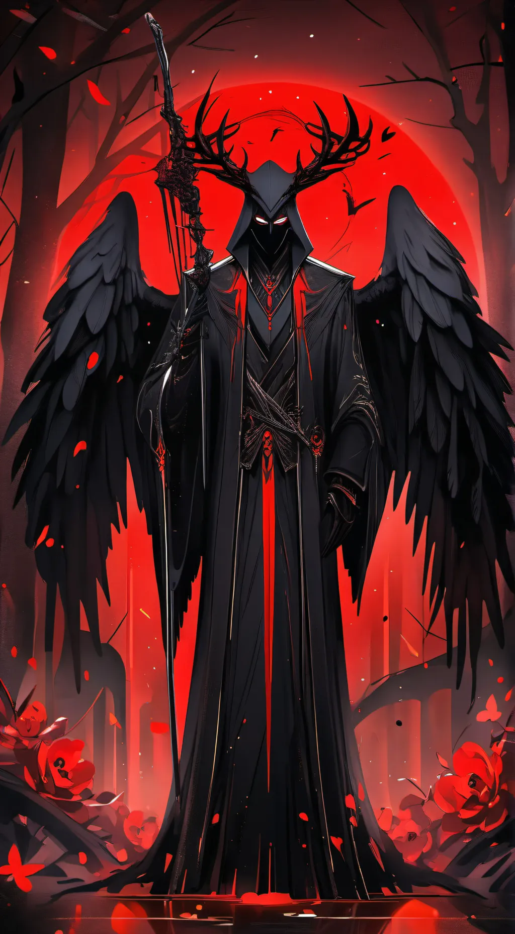 ai character: Death background