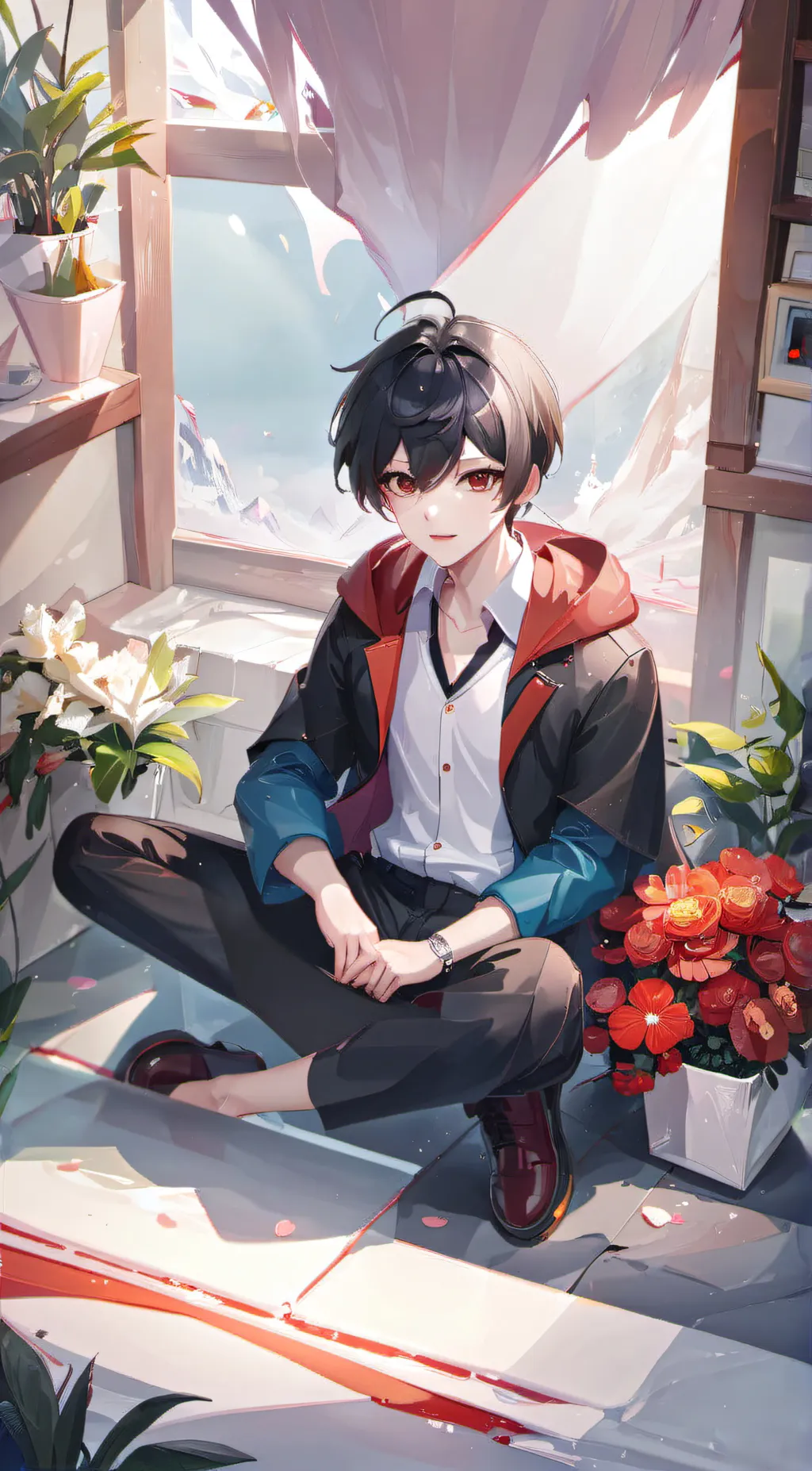 ai character: Zaiden  background