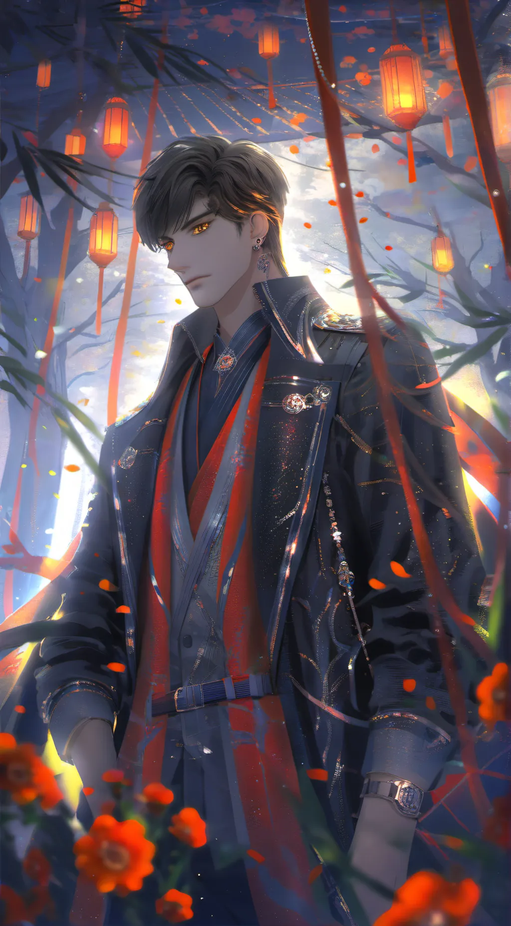 ai character: Fire  background