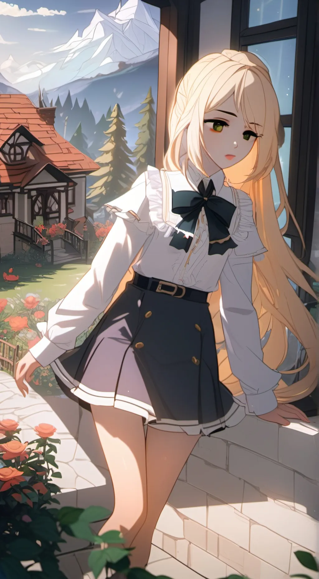 ai character: Ashley background