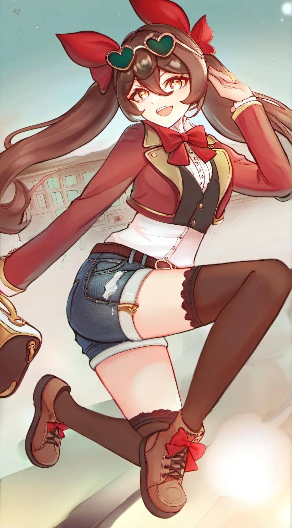 ai character: Amber (genshin) background