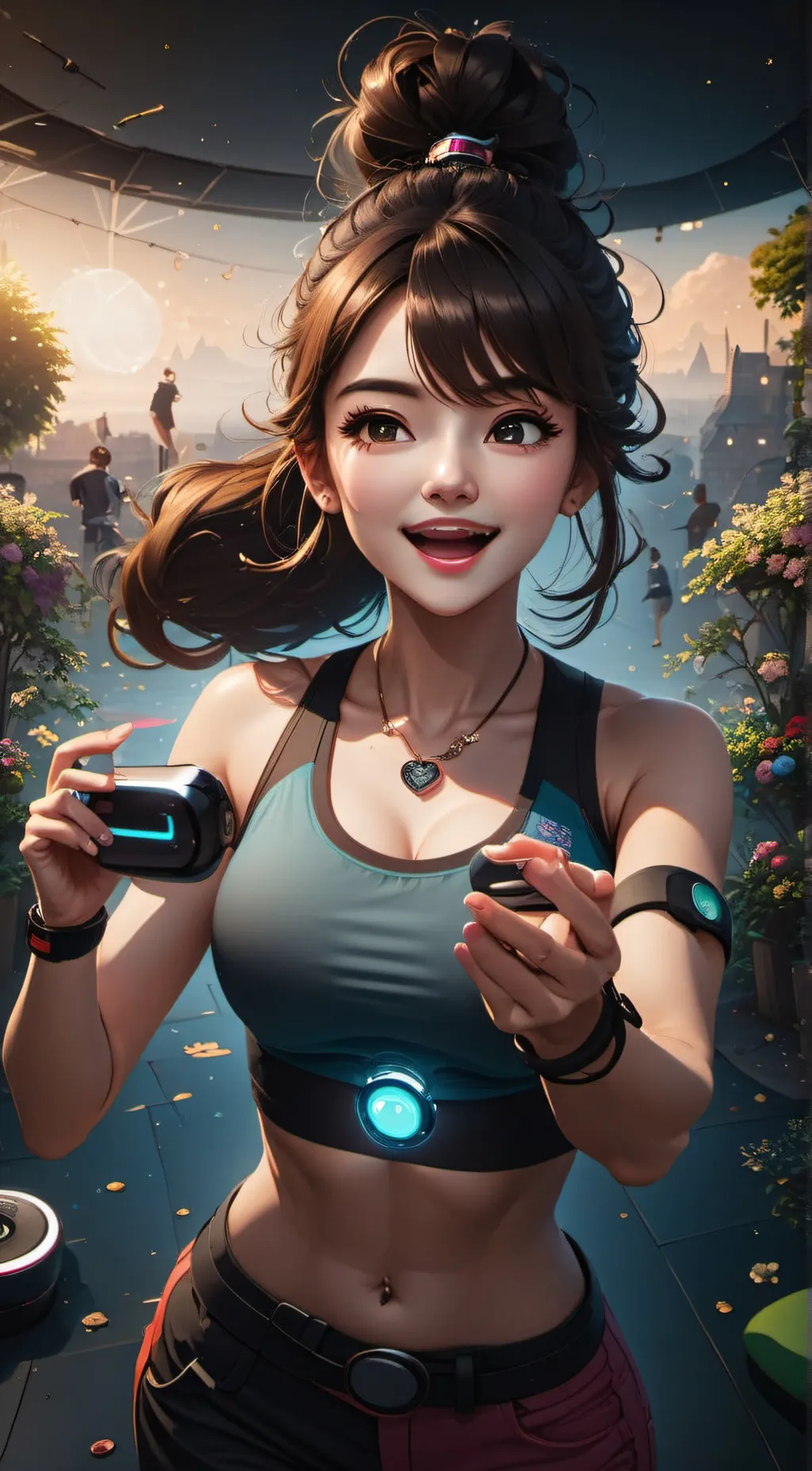 ai character: Lisa  background