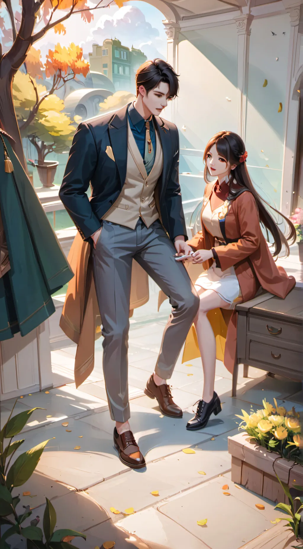 ai character: lover background