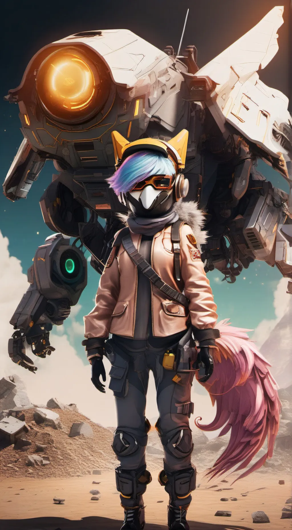 ai character: Uzi background