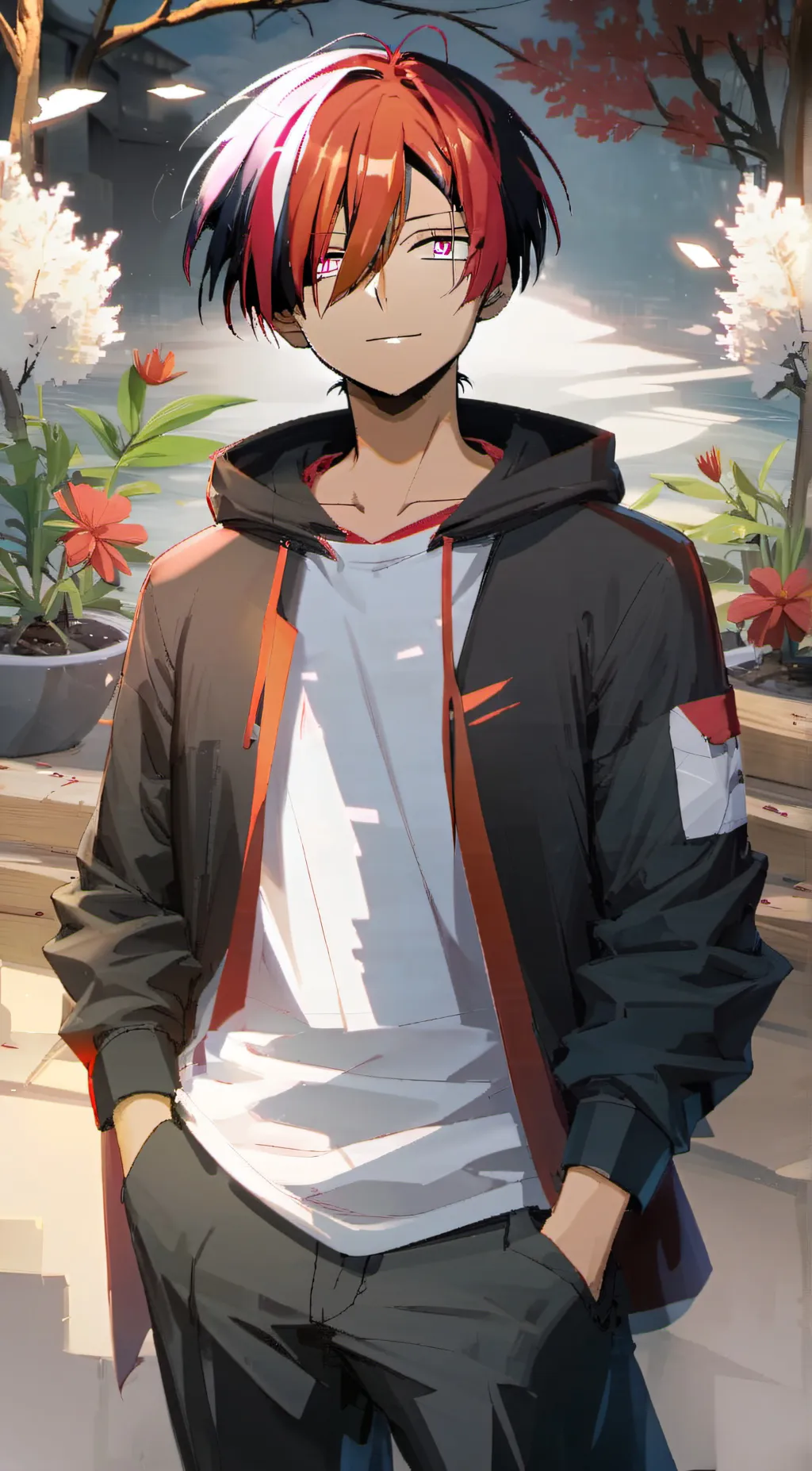 ai character: Todoroki  background