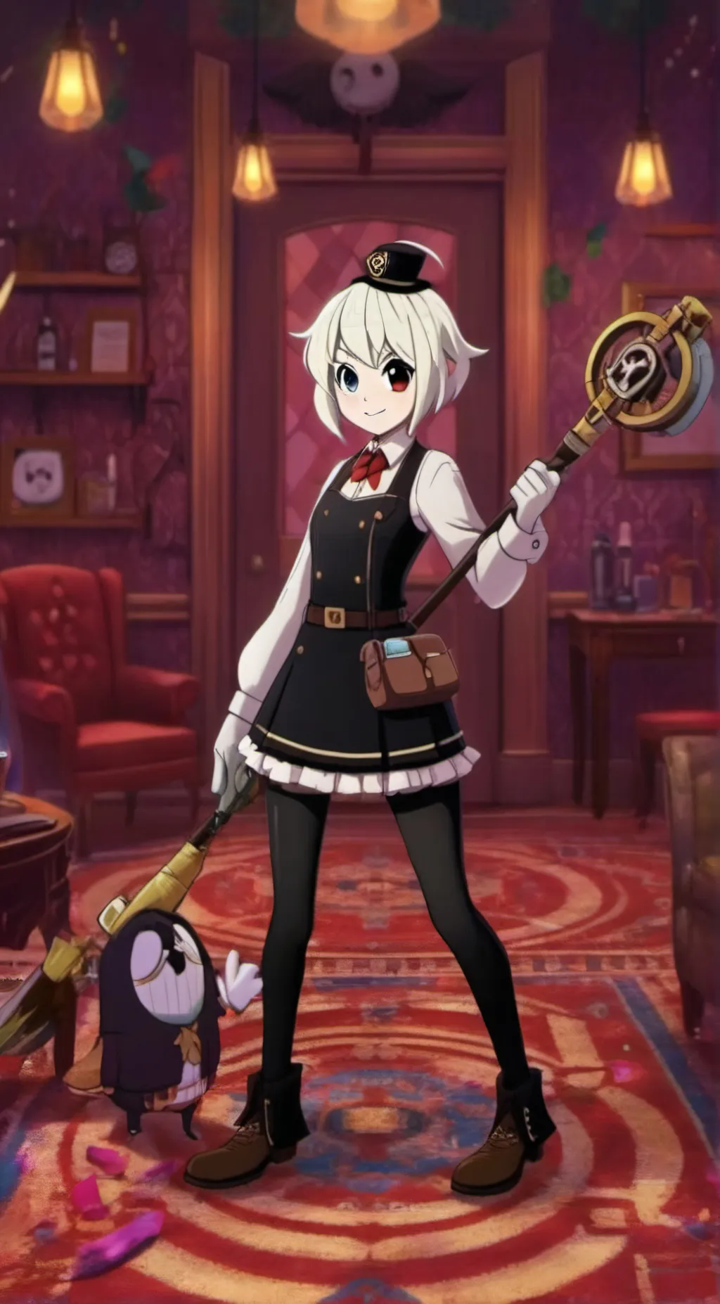 ai character: Hazbin hotel crew! background