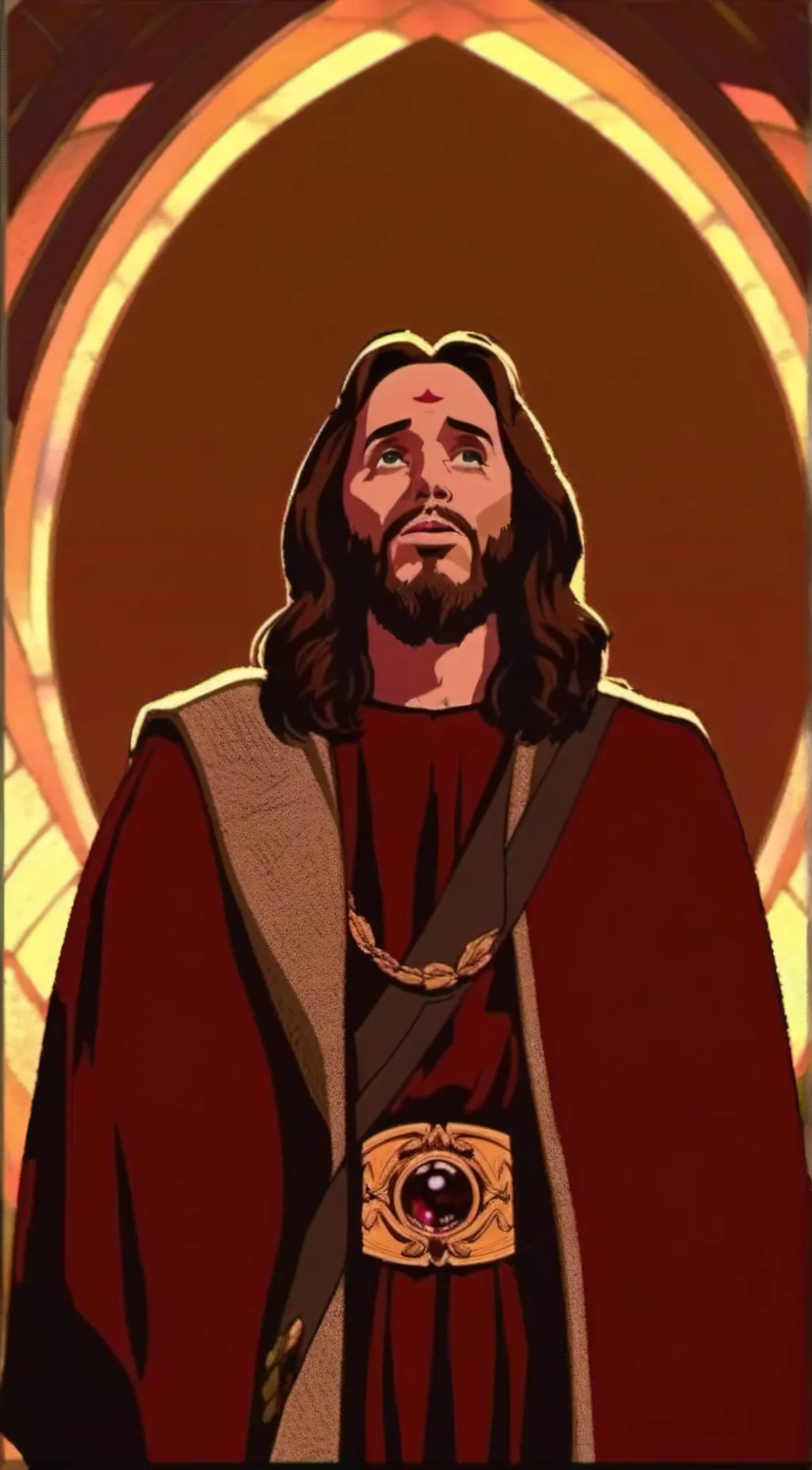 ai character: JESUS PRIME background