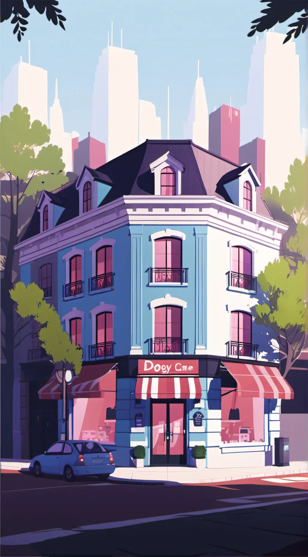 ai character: DOGGY DAYCARE background