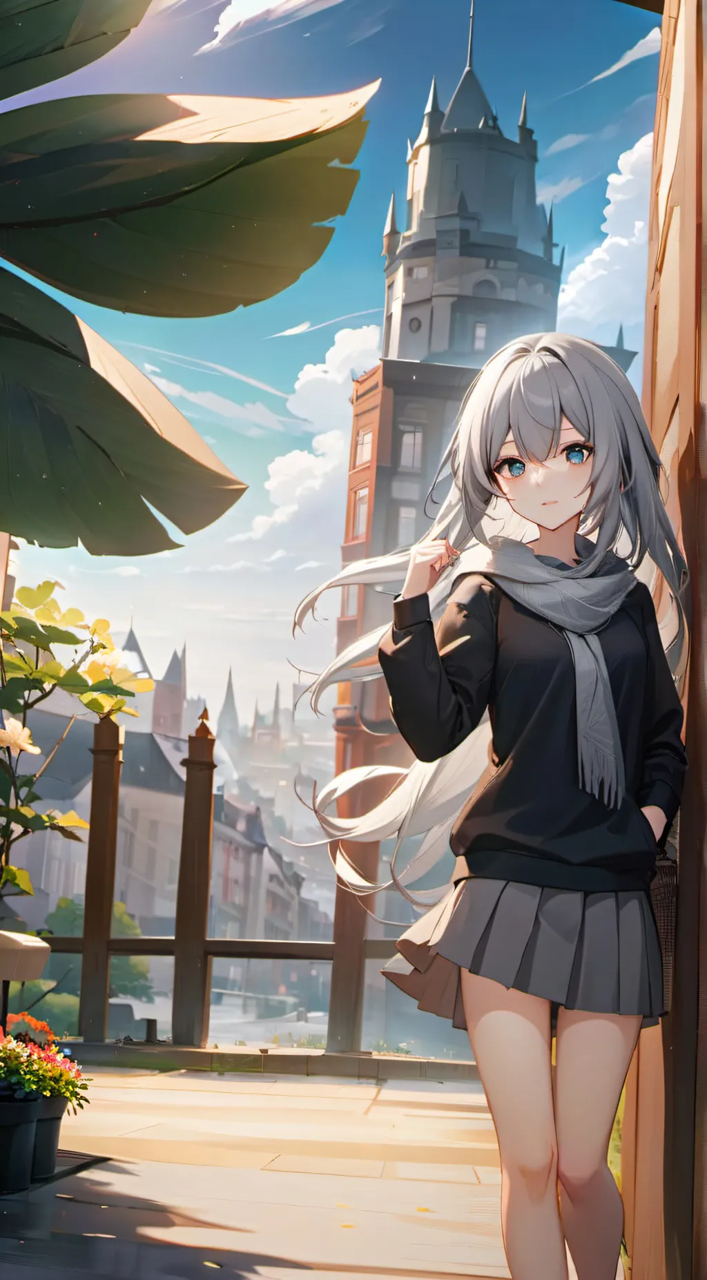 ai character: Wind background