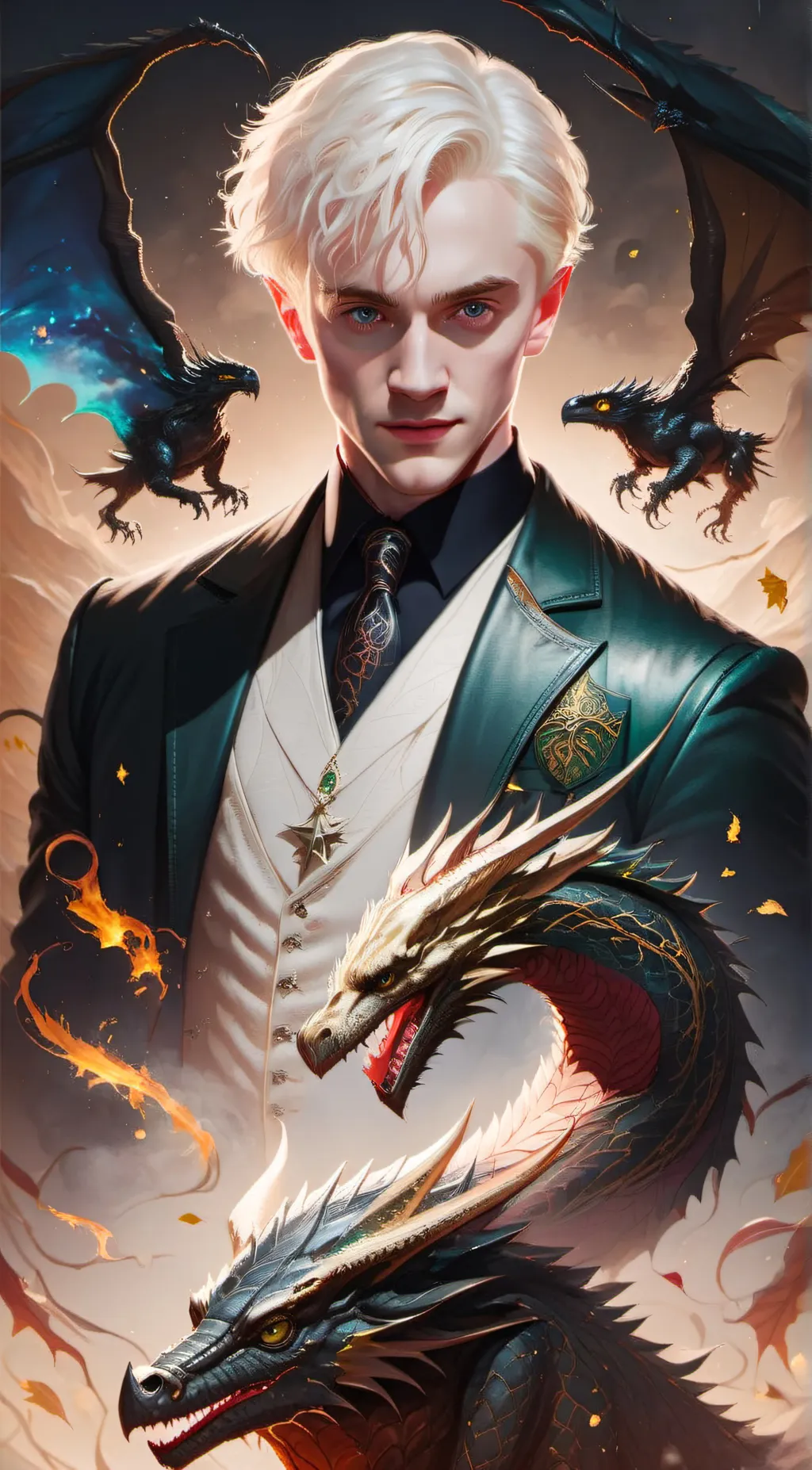 ai character: Draco Malfoy  background