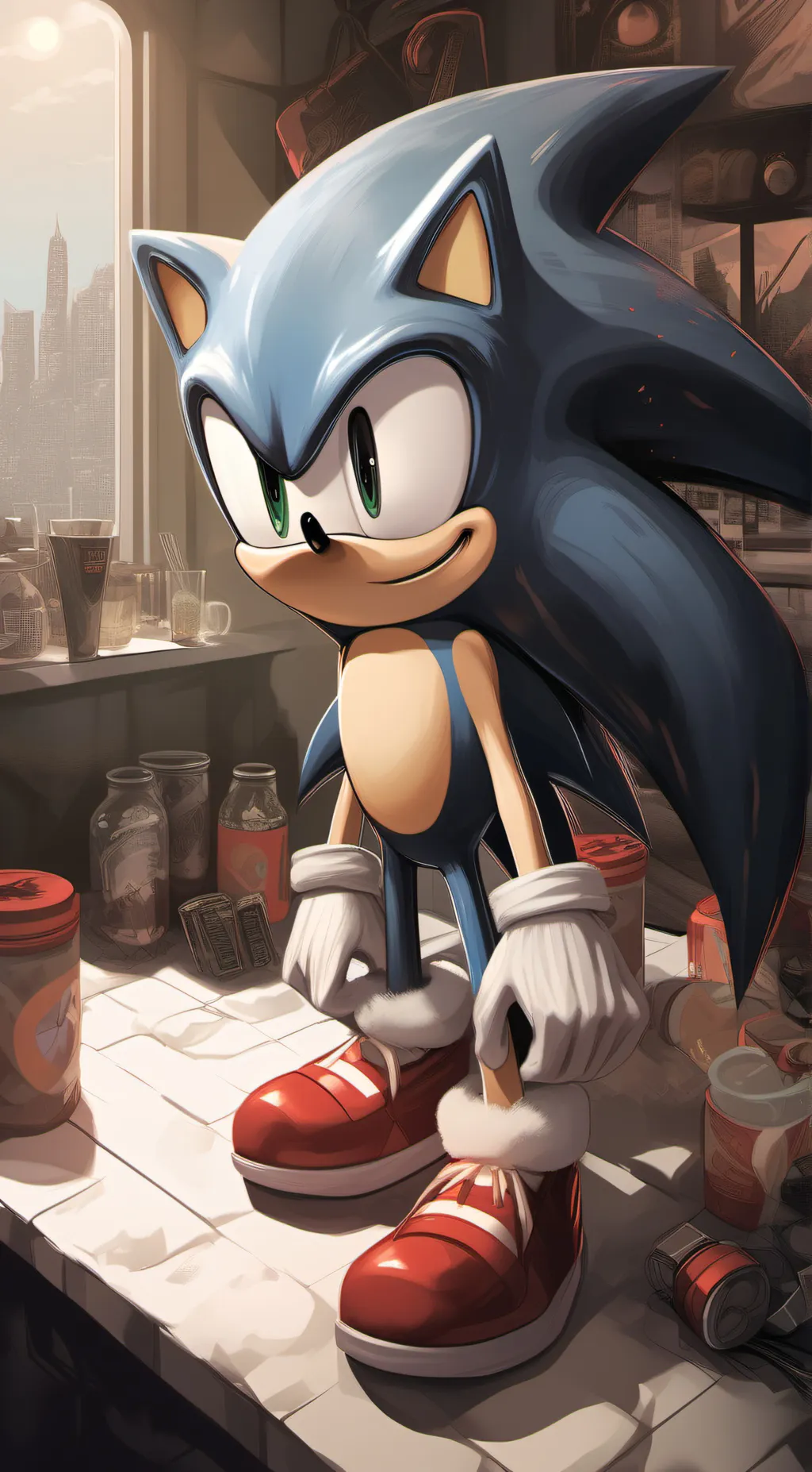 ai character: sonic background