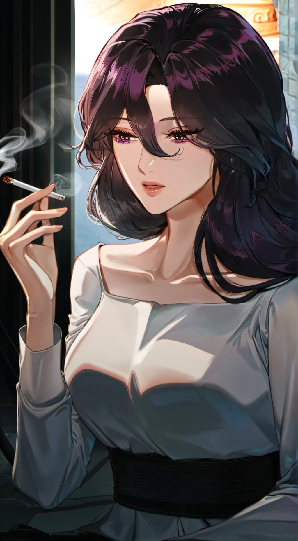 Talkie AI - Chat with Violet (smoker)