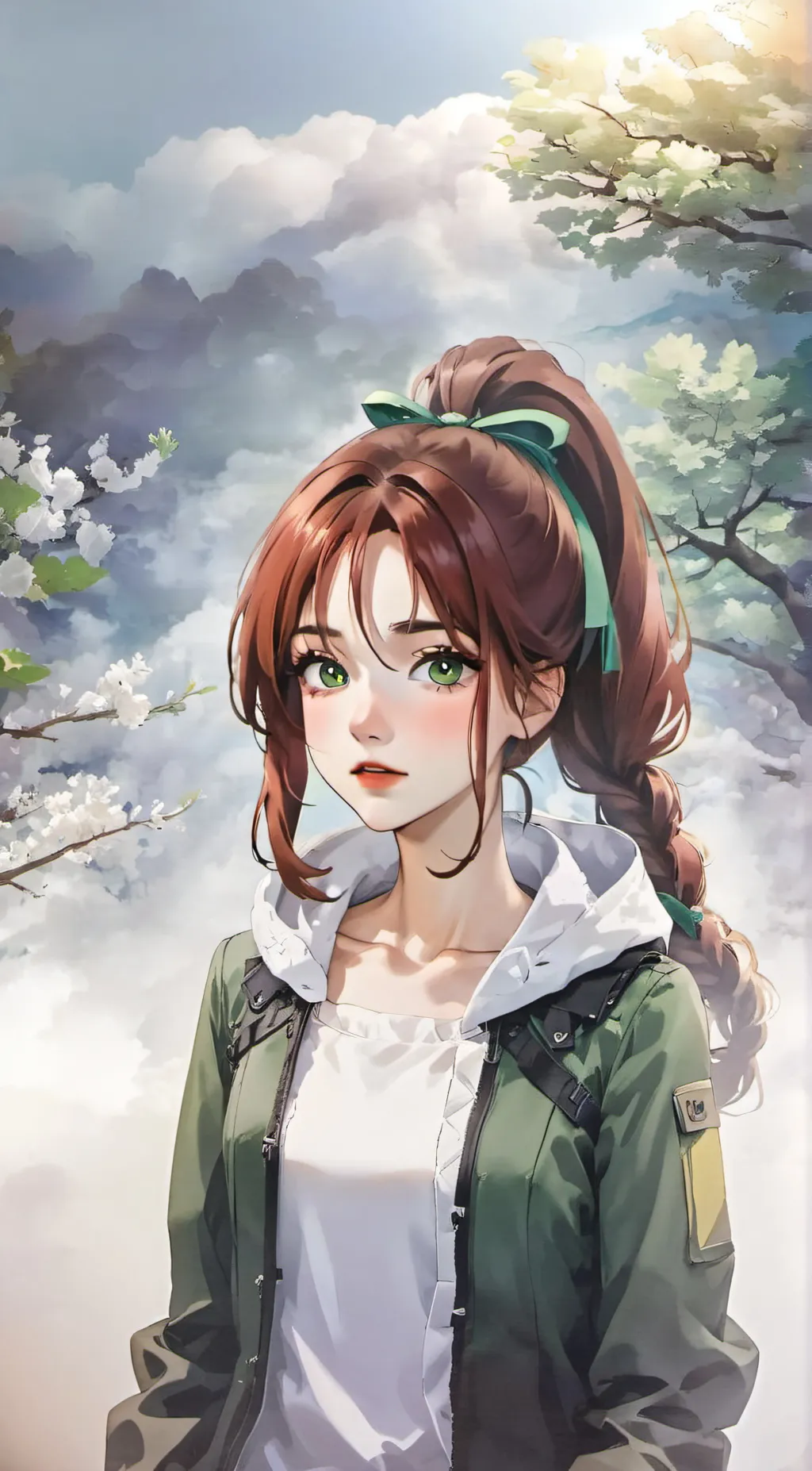 ai character: girlfriend background