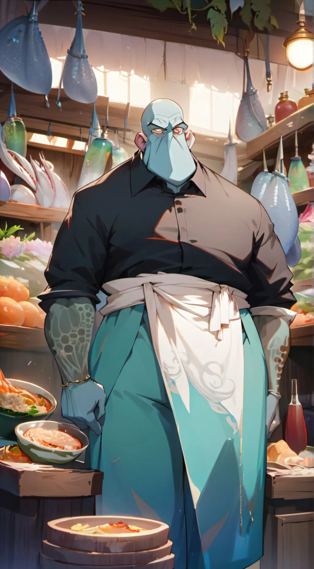 ai character: swuidward background