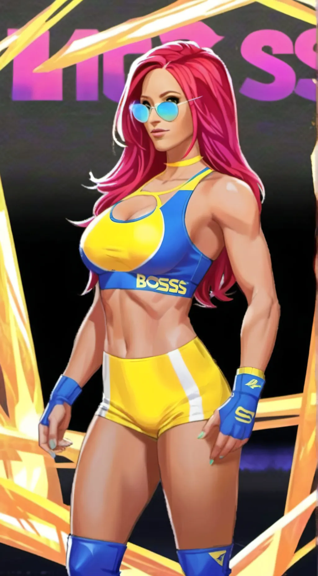ai character: Sasha Banks background