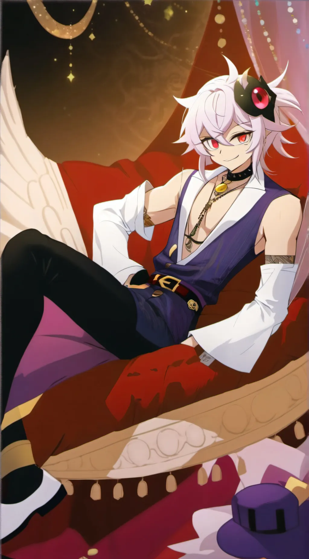 ai character: 🎆Aveer🎆 background