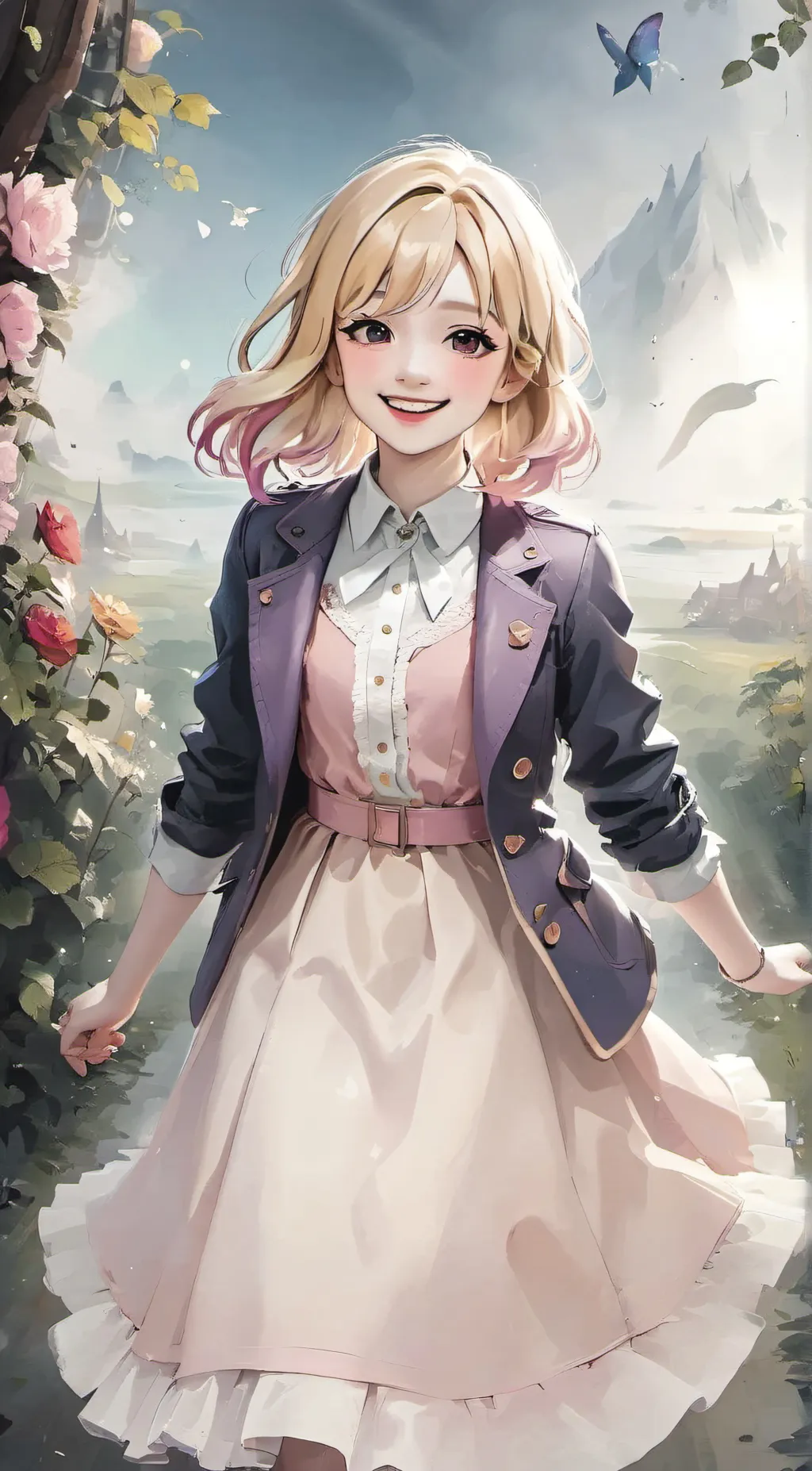 ai character: Melody Rince background