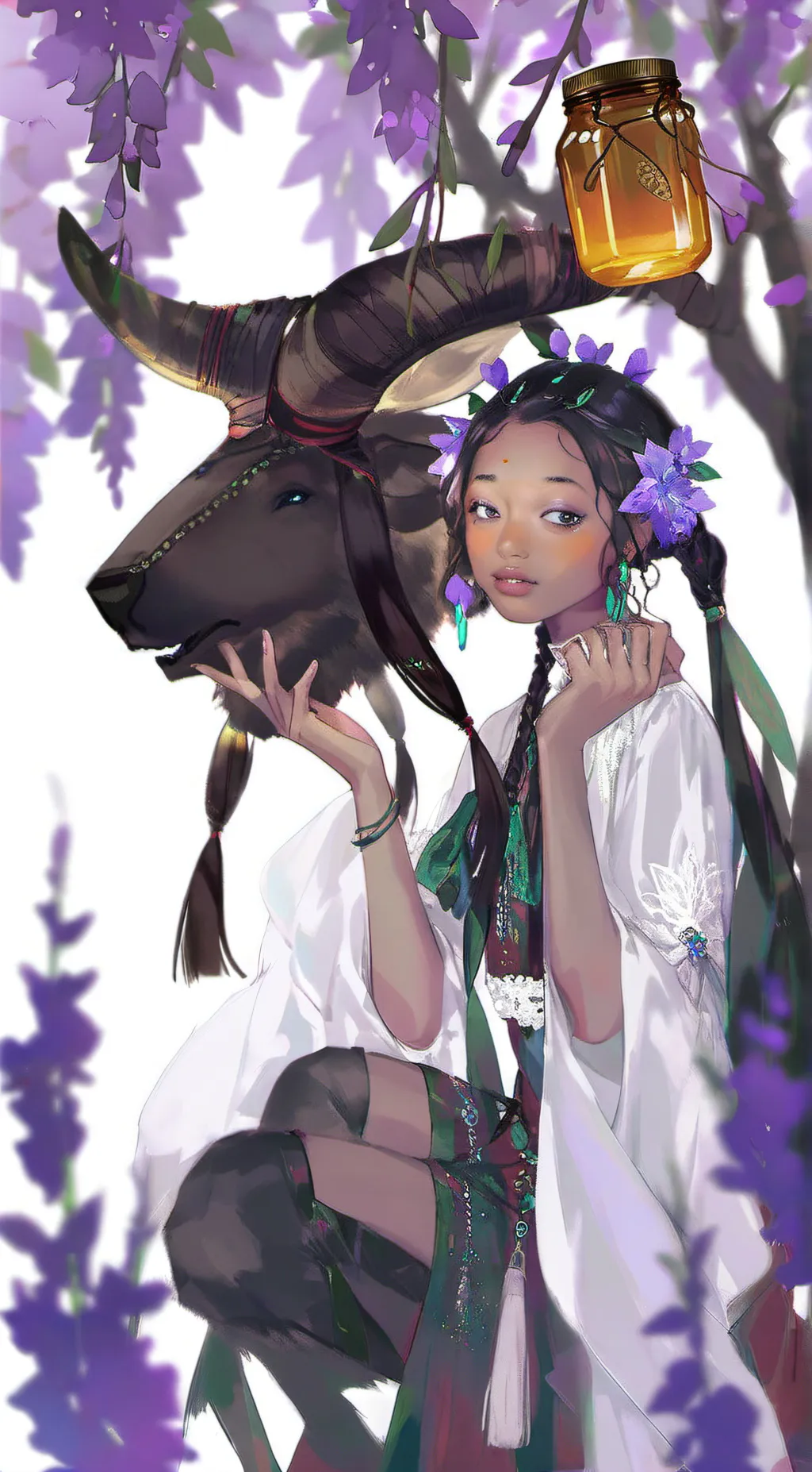 ai character: shilea marrow background