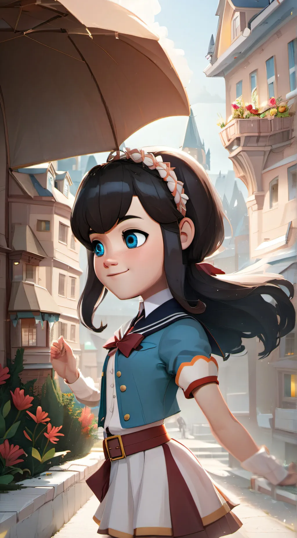 ai character: Mavis  background