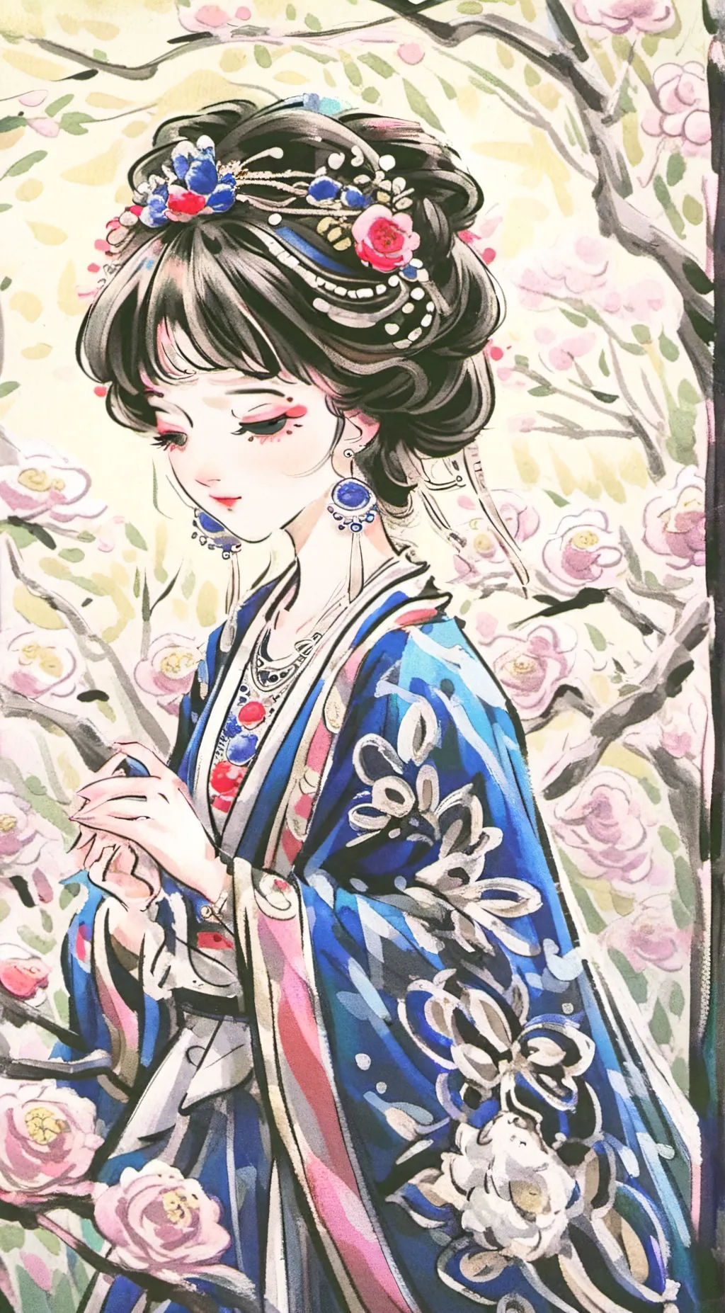 ai character: Sakura background