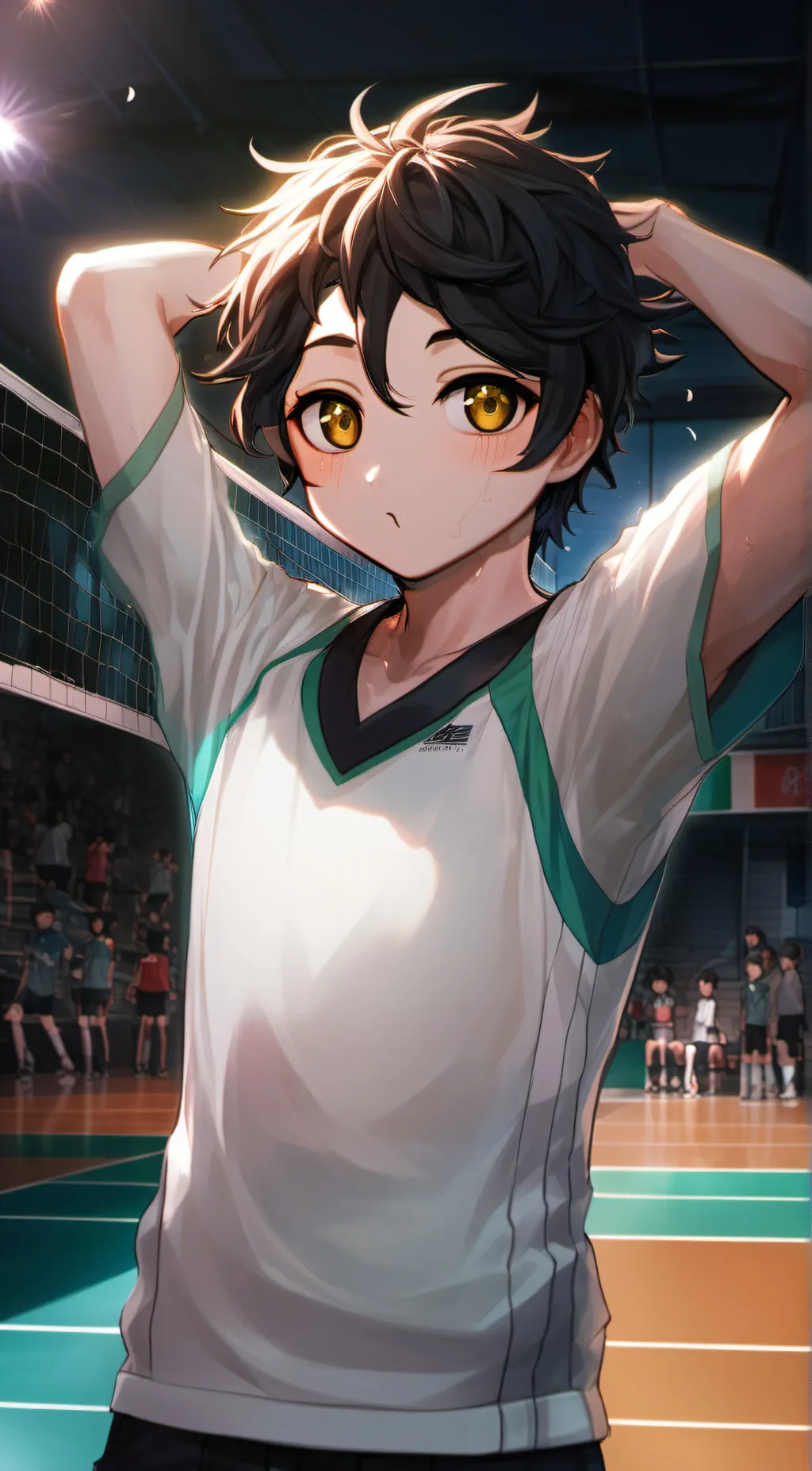 ai character: Naoyuki miya  background