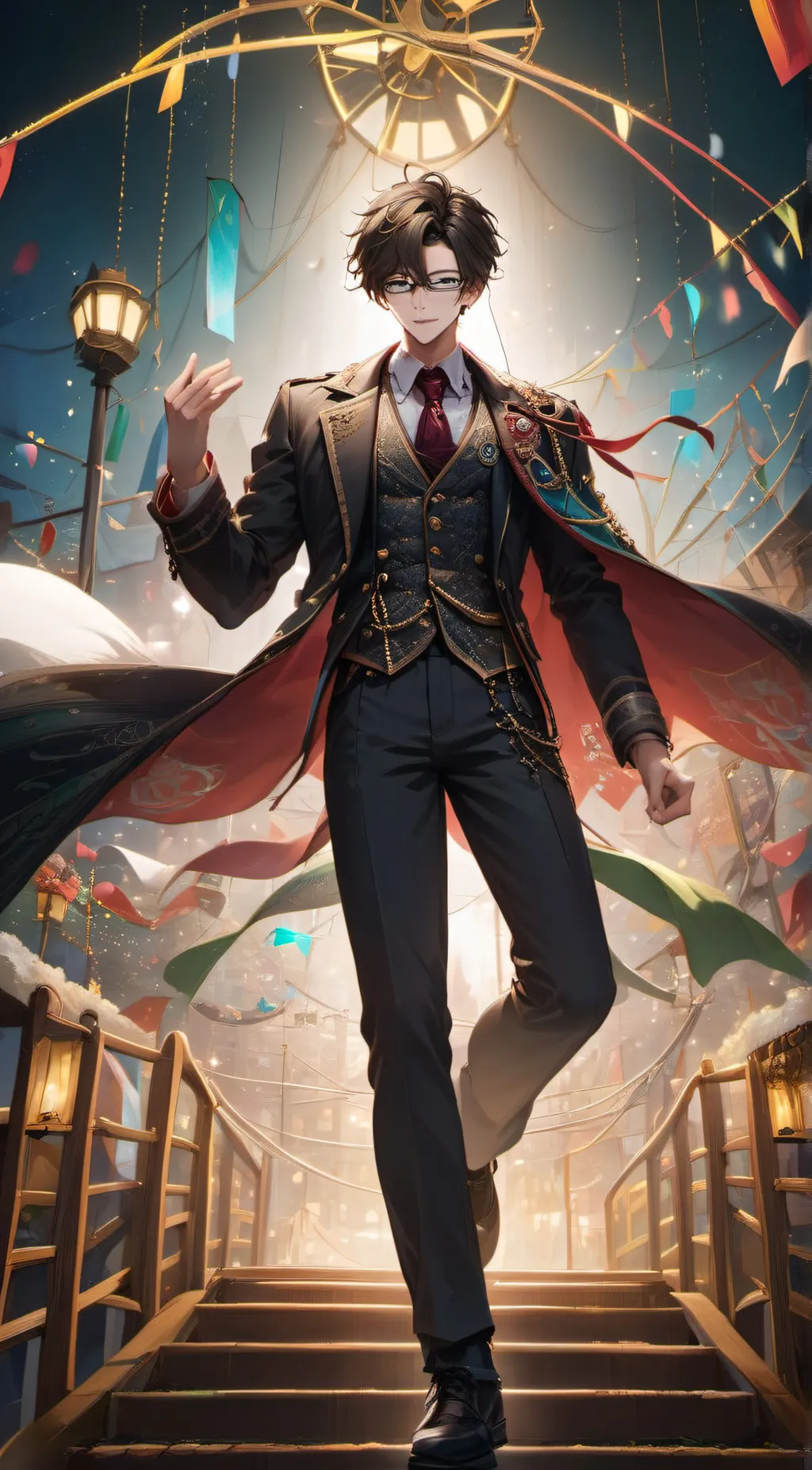 ai character: pomni as a boy background