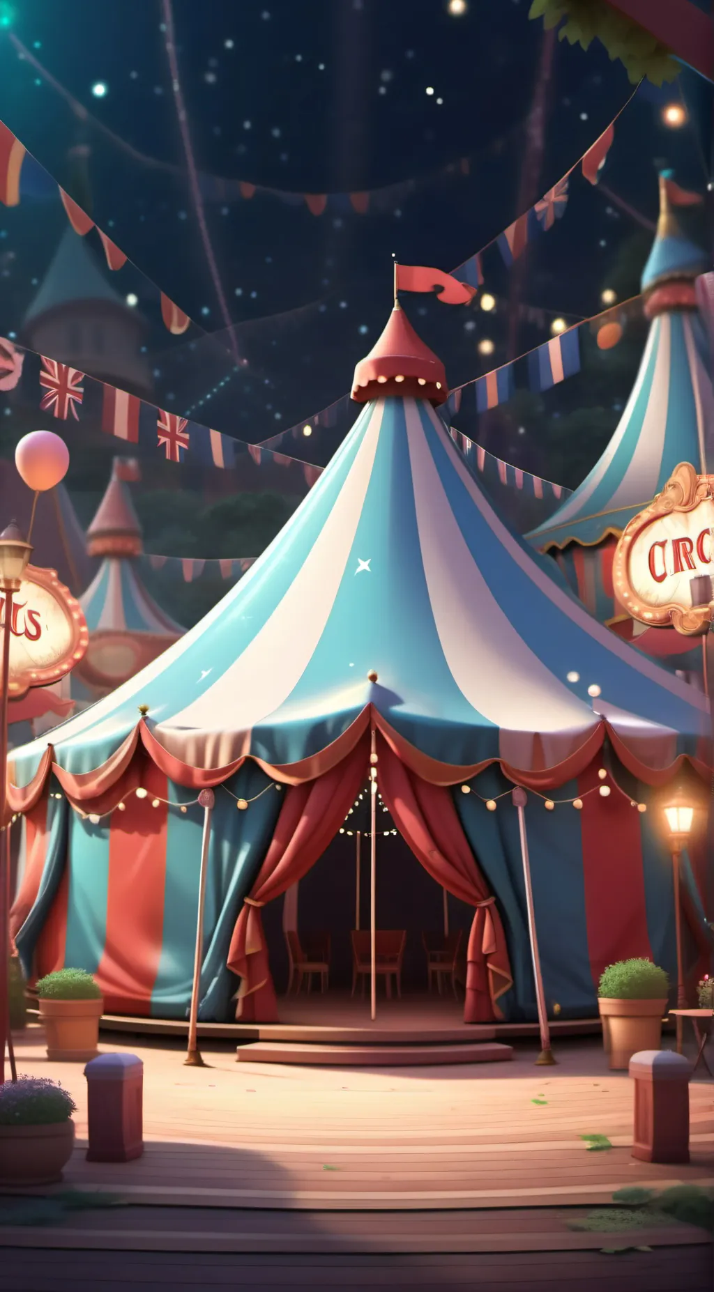 ai character: Pomni Jax gangle  background