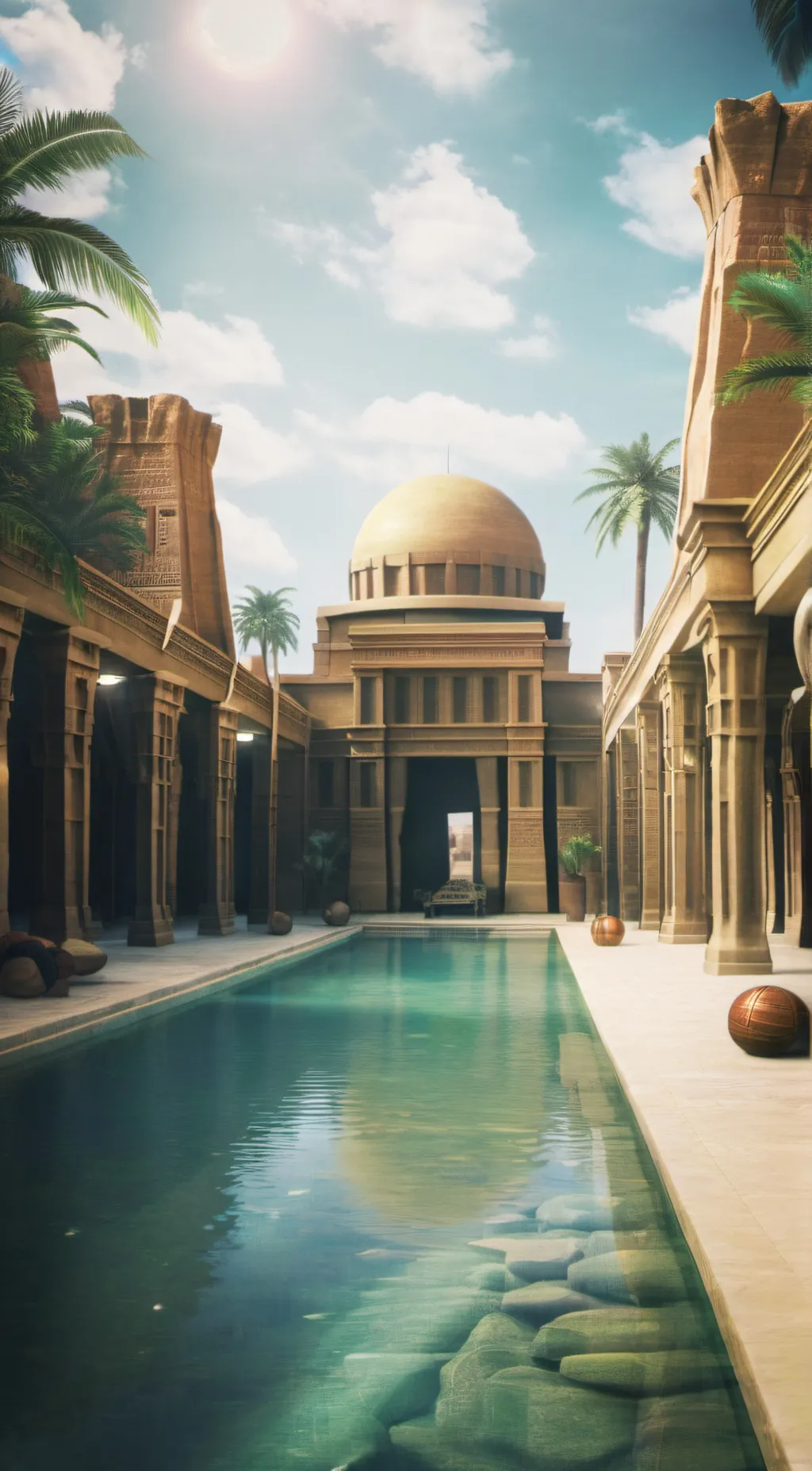 ai character: King Egypt background