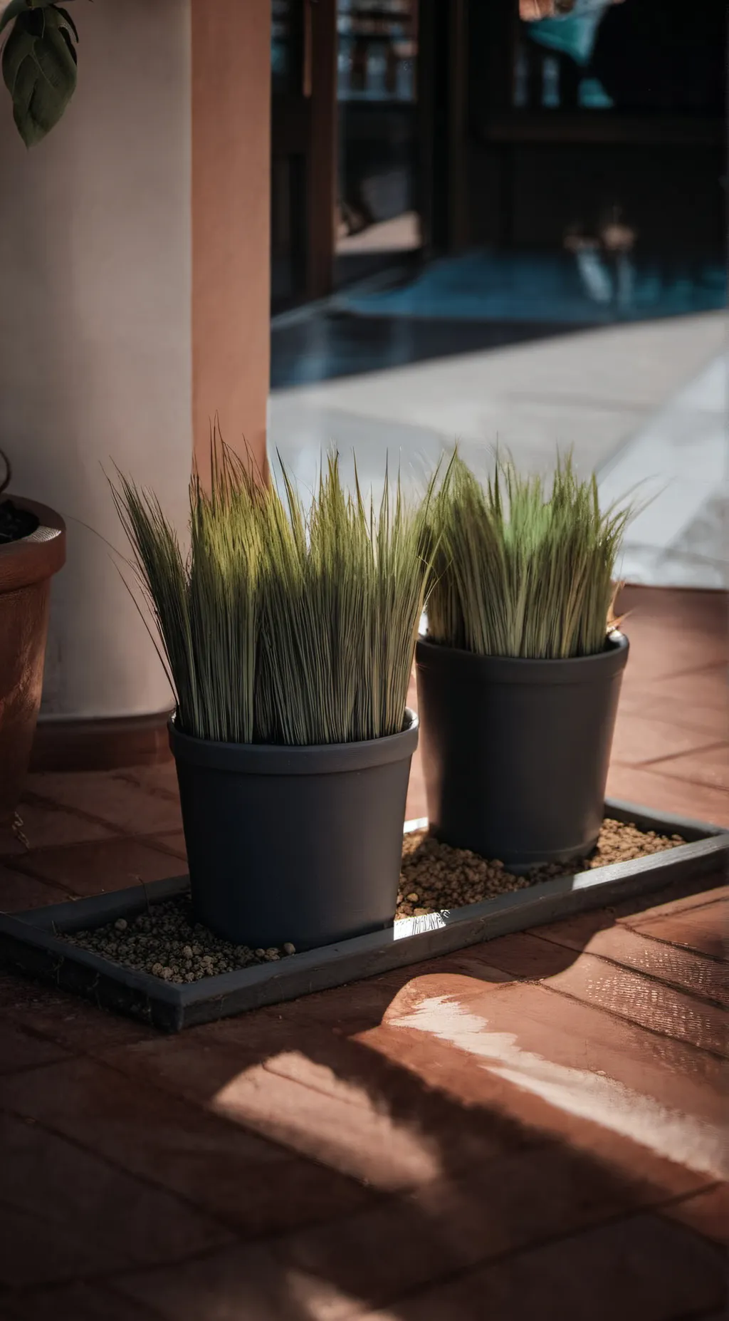 ai character: mean grass background