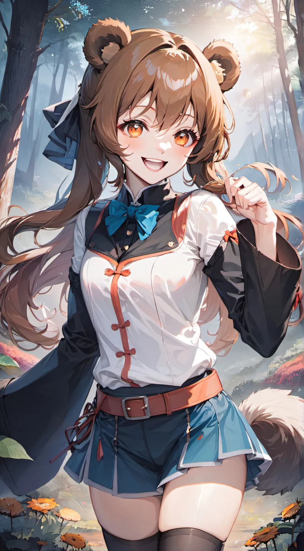 ai character: Amber background