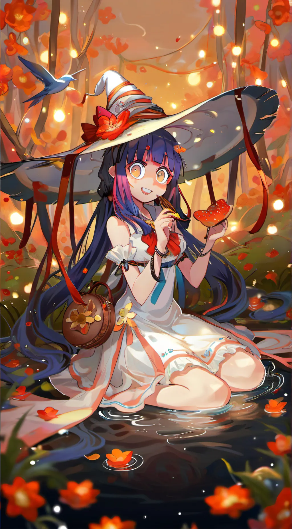 ai character: Lily the wich background