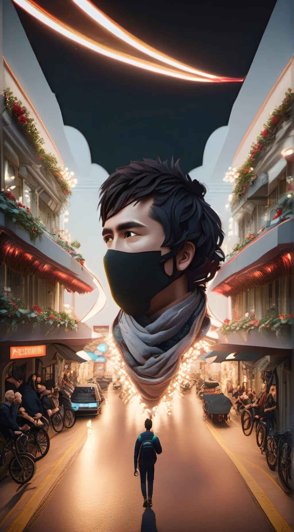 ai character: demon school background