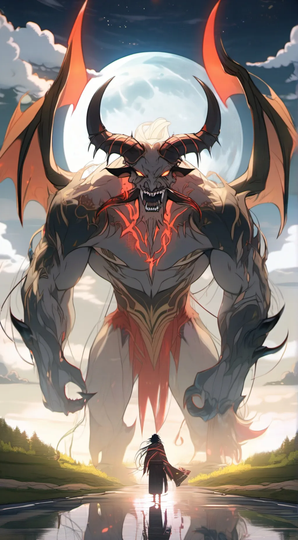 ai character: demon  background