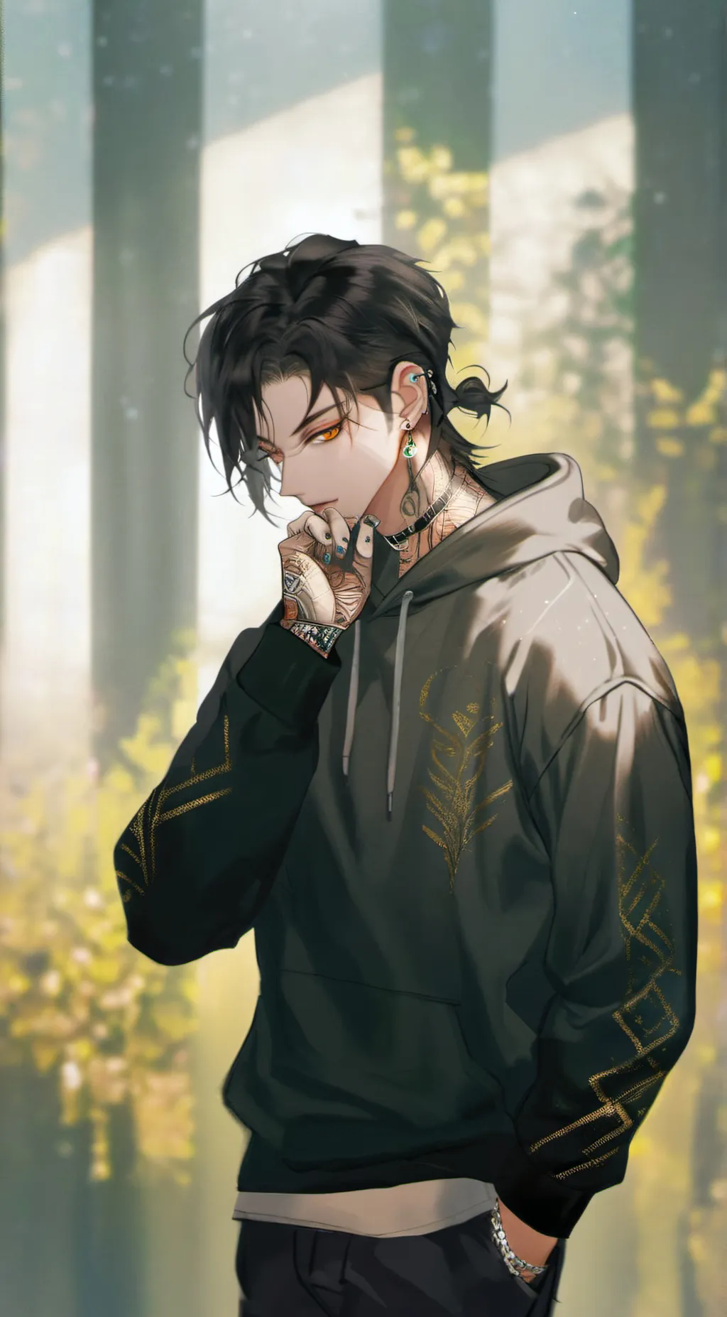 ai character: Damien background