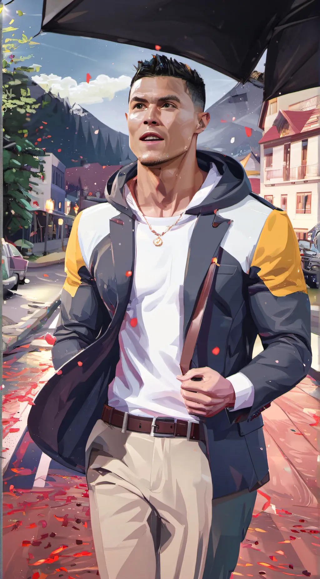 ai character: Cristiano Ronaldo background