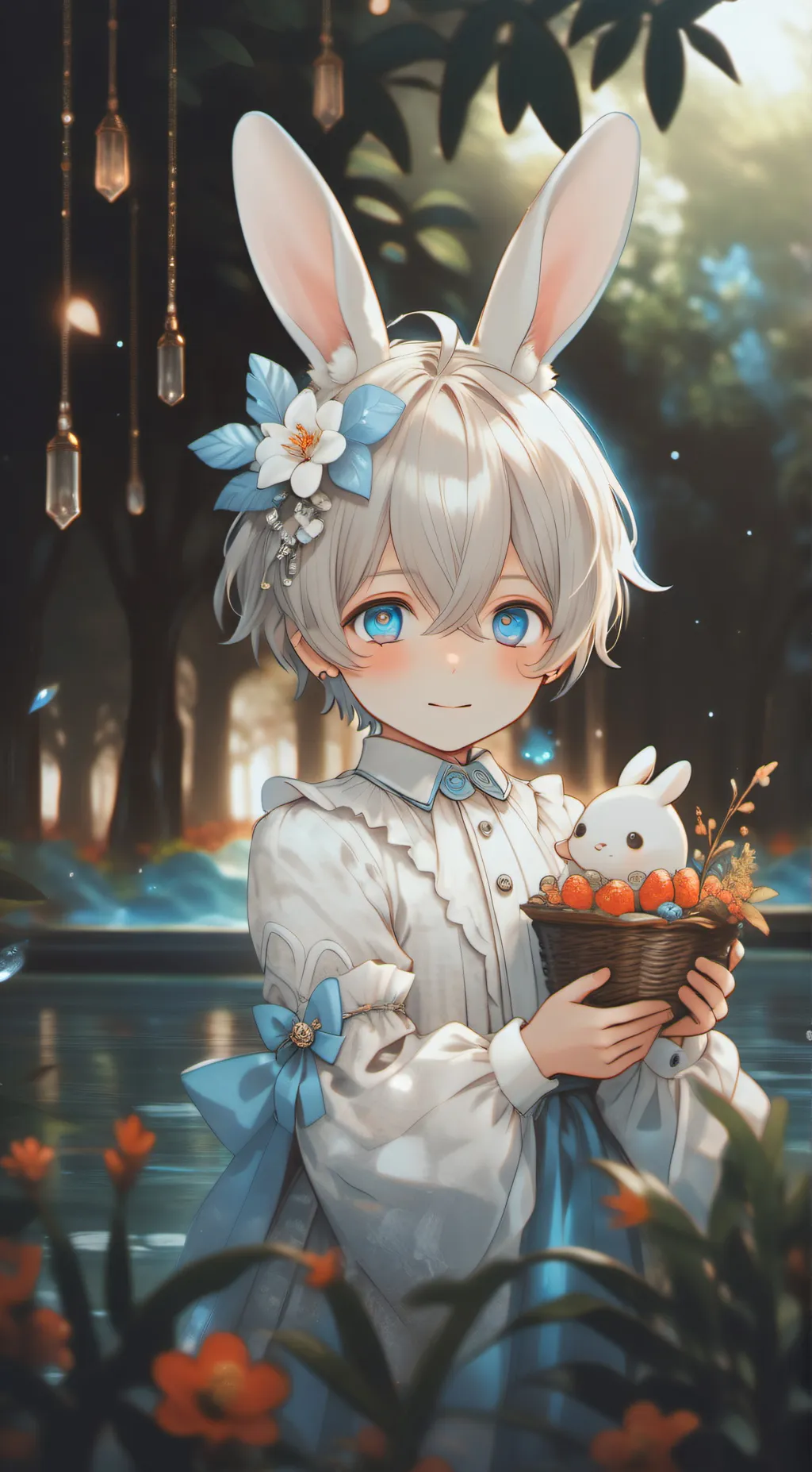 ai character: bun bun background