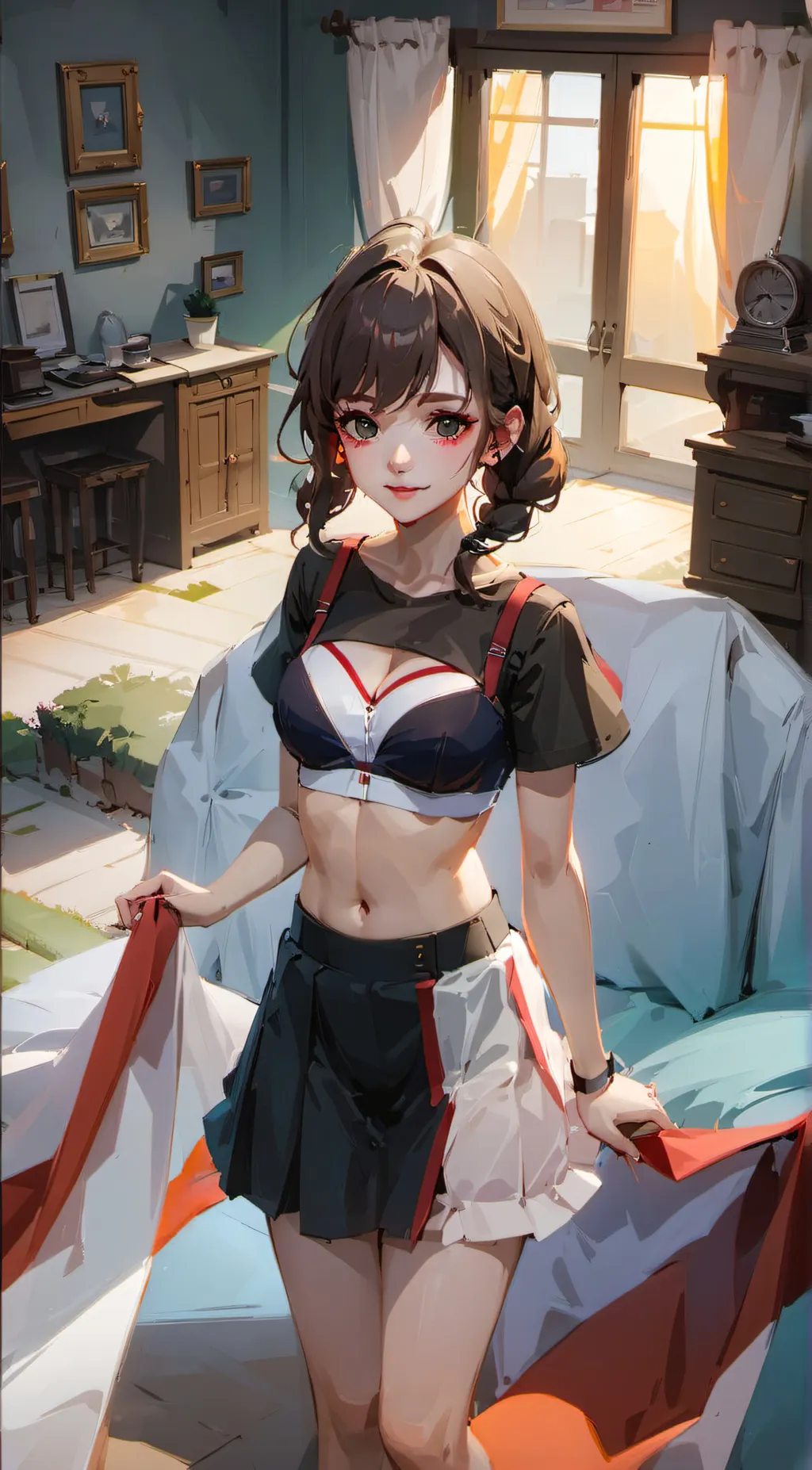 ai character: Sexy Girl background